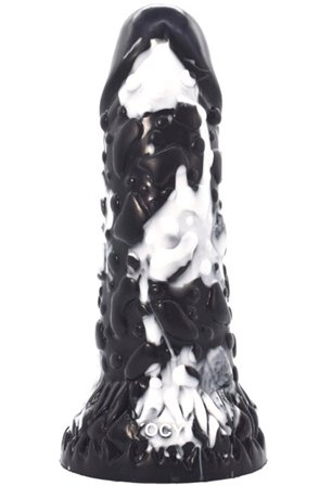 Toadyk Dildo Black-White 22 cm Dragon Dildo