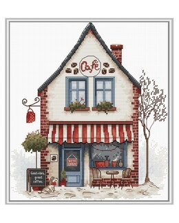 Broderikit Tavla Välkommen till kaffe!