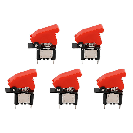 5 stk. vippebryter 12V DC 25A 2-pinners vanntett vippebryter for kjøretøy båt