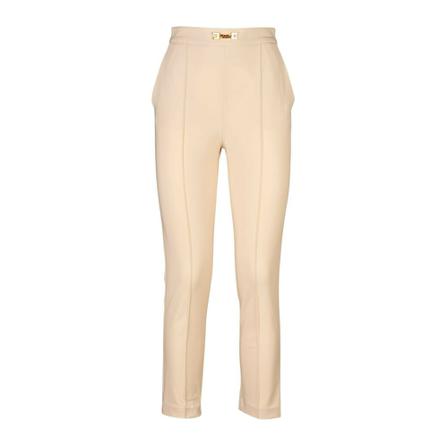 Elisabetta Franchi - Kostymbyxor - Beige - Dam - Storlek: M, Dam, Storlek: M