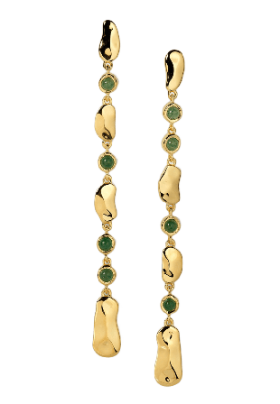 Syster P Florentina Long Earrings Örhängen Dam Guld ONESIZE