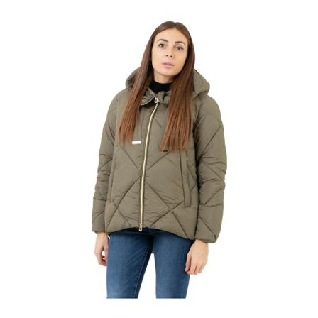 Stimm, Down Jackets Groen, Heren, Maat:S