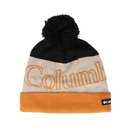 Columbia - Black pom Beanie - Polar Powder Ii Beanie Black Ii, Dark Storm Pom @ Hatstore