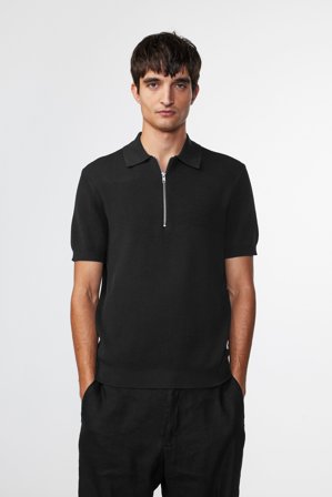 NN07 Hansie 6600 Polo male Black Organic Cotton