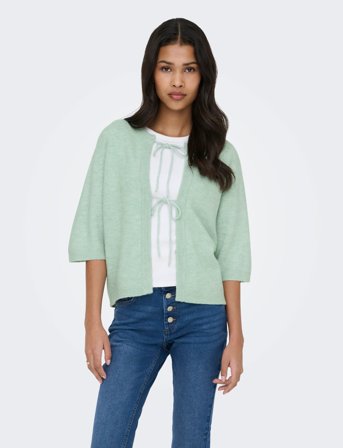 ONLY Onlsimoni 2/4 Bow Cardigan Knt Noos - Green - XL