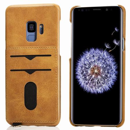 Deksel med kortspor - Samsung Galaxy S9 Ljusbrun Ljusbrun
