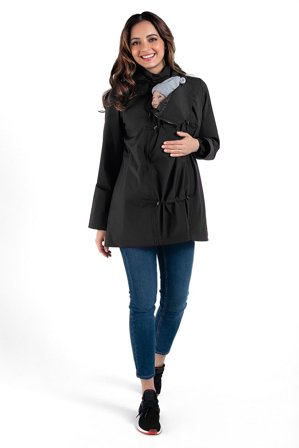 Wombat Numbat Go Graviditets- og bærejakke Black S, Børn & Forældre, Babyudstyr, Bæreseler