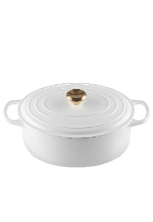 Le Creuset Oval Gryta 31cm 6,3L Grytor Vit 31 CM