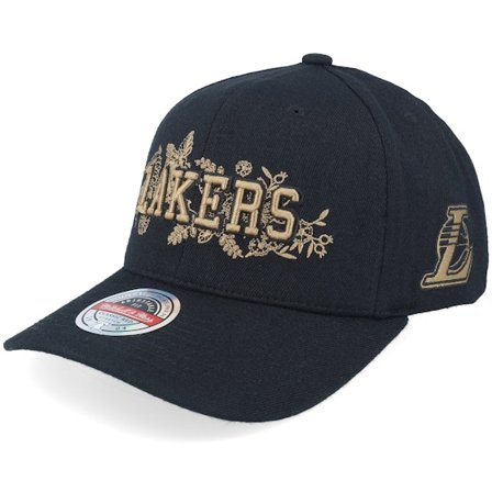 Mitchell & Ness - NBA Zwart adjustable Cap - Los Angeles Lakers Morning Haze Classic Red Black A-Frame Adjustable @ Hatstore