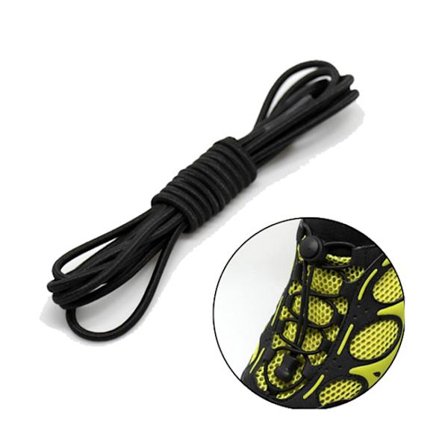 Elastiske snørebånd perfekt til træningssko (sort)