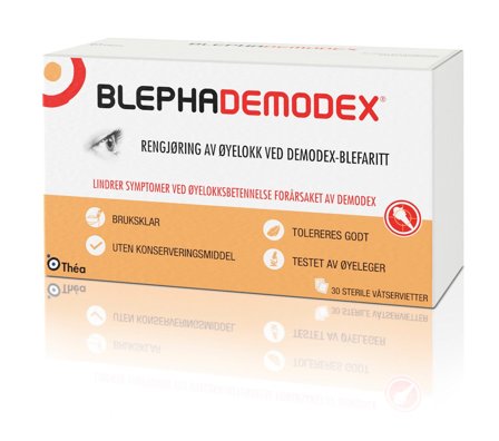 Blephademodex sterile våtservietter 30 stk
