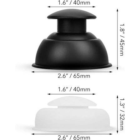 Koppningsset för Massage, 12 st Professionella Vakuumkoppar