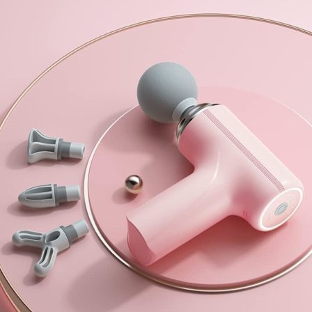 Muskelmassasjepistol Rosa Mini Massasjepistol Dypvevsmassasje Håndholdt Massasjepistol Terapipistol Fascia Pistol Massasjepistol Massasjeapparater 