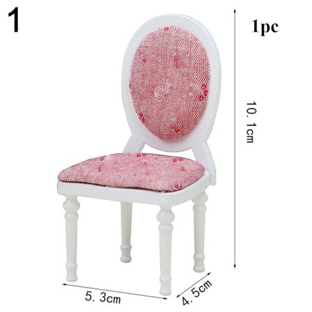 1/4 st Träbord Dollhouse Soffkudde 1 1