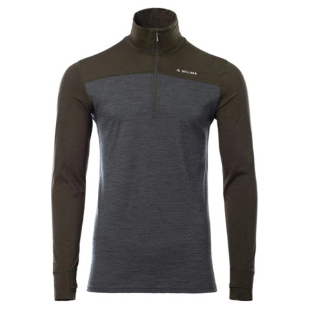 Aclima LightWool 180 Polo w/zip M's Tarmac/Marengo - M