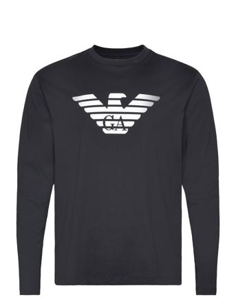T-Shirt T-shirts Long-sleeved Marineblå Emporio Armani*Betinget Tilbud