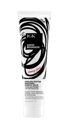 IGK Good Behavior Spirulina Protien Smoothing Blowout Balm 150 ml, Hår, Shampoo & Hårpleje, Leave-in Conditioner