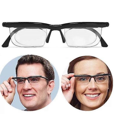 Adjustable Variable Focus Glasses for Reading and Distance Vision