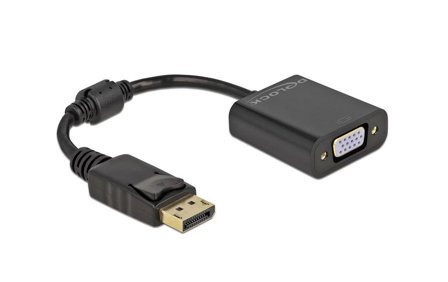 Delock video adapter - DisplayPort til HD-15 (VGA) - 15 cm
