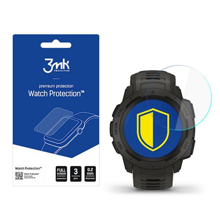 Garmin Instinct - 3mk Watch Protection v. FlexibleGlass Lite