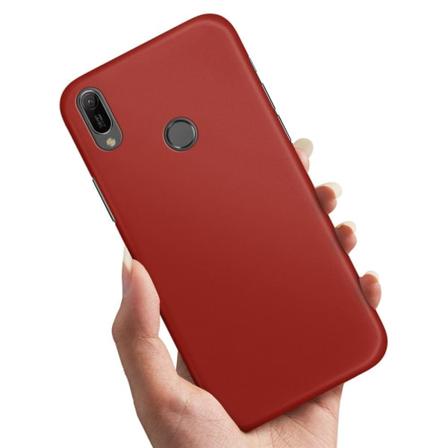 Samsung Galaxy A20e - Skal / Mobilskal Mörkröd Mörkröd