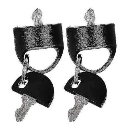 2 stk. Bærbar nøkkel til elektrisk rullestol, utendørs erstatningsnøkkel, forsyning til elektrisk rullestol, kompatibel med Pride Mobility Scooter - 