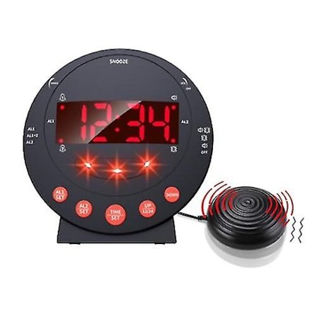 Kraftig vibrationsvækkeur til hørehæmmede ældre