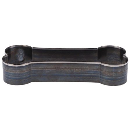 Nahkainen kuvioleikkuri, luun muotoinen, seostettu teräs, DIY-reikäleikkuri, muotti säilytyslaatikolla