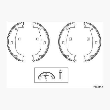 Biltema - Håndbremseskosett