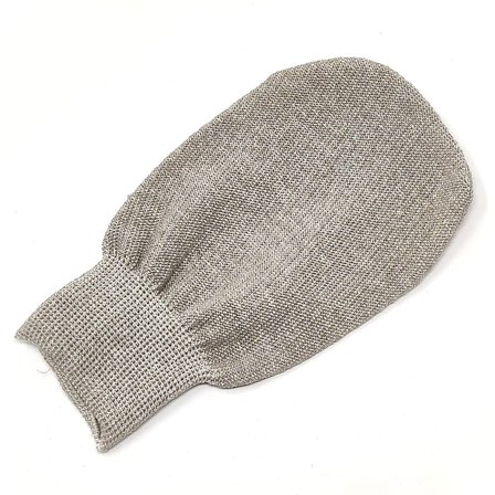 SÆBEVÆRKSTEDET Originalvævet hamamhandske Hørfarvet, Skincare, Badetilbehør, Badehandsker