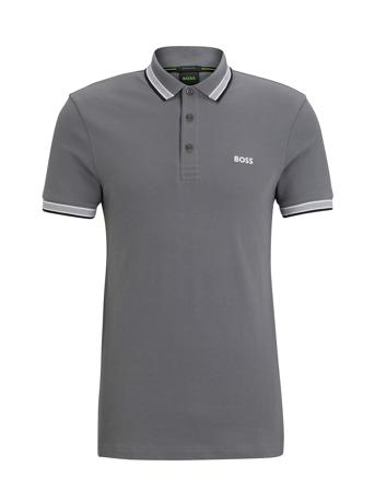 Paddy Polos Short-sleeved Grå BOSS*Betinget Tilbud