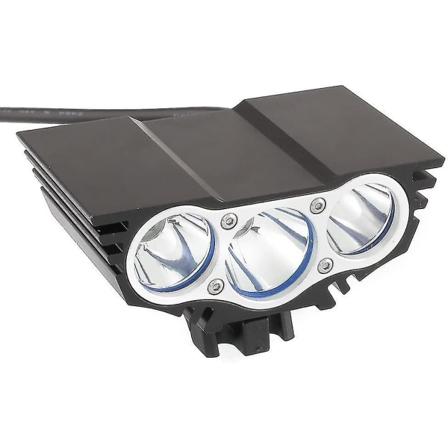 Ficklampa Led Cykelljus fram, 8000 Lumen Xm-l T6 1300 Mah, med laddare (svart) (1 st)