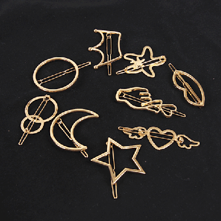 9 stk. søte hårspenner for kvinner til bryllup