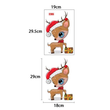 Juletoilet-klistermærke Xmas Wall Decal STYLE 5 STYLE 5