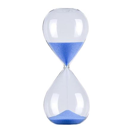 5/30/60 Minuutin Py re Hiekka-ajastin Henkil kohtainen Lasinen Tuntikello Koriste Uutuus Ajanhallinta Ty kalu Sininen Blue 60Mins