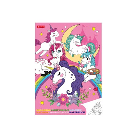 Sense Målarbok Enhörning FSC