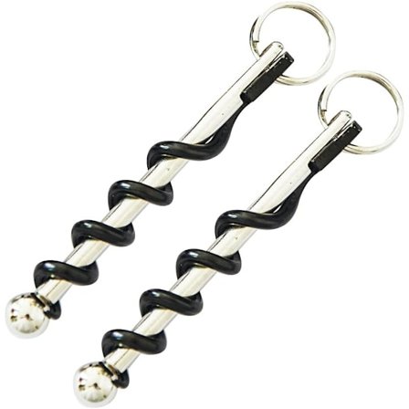 Multi-Tool Vinkelnere Korketrækker Bærbar Rødvin Flaske Hængslet Åbner Sæt med Nøglering