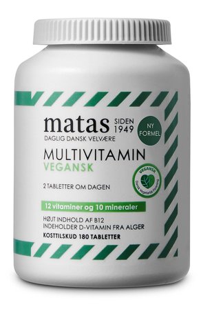 Matas Striber Multivitamin Vegansk 180 tabl., Helse & Madvarer, Vitaminer, Multivitaminer
