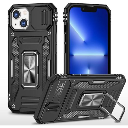 iPhone 13 6.1 Kuori, Kameralinssisuoja Hybridikuori Anti-shock Panssarirengas Iskunkestävä Puskuri