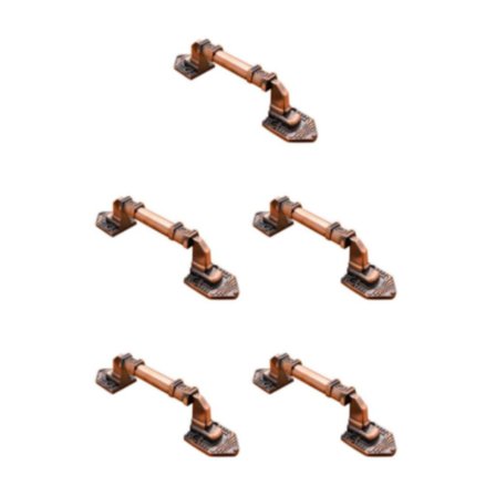1/2/3/5 Dörrhandtag i aluminiumlegering Skåp Skåp Byråknopp