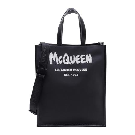 Alexander McQueen Tote Tass , Zwart , Heren , Maat: ONE Size Tassen