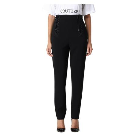 Moschino - Kostymbyxor - Svart - Dam - Storlek: Xs, Dam, Storlek: XS