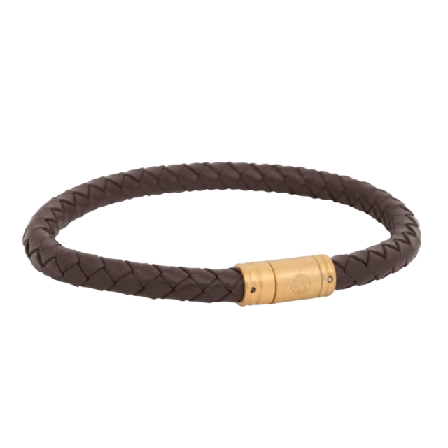 by BILLGREN Liam | Läderarmband Accessoarer Herr Brun 21 cm