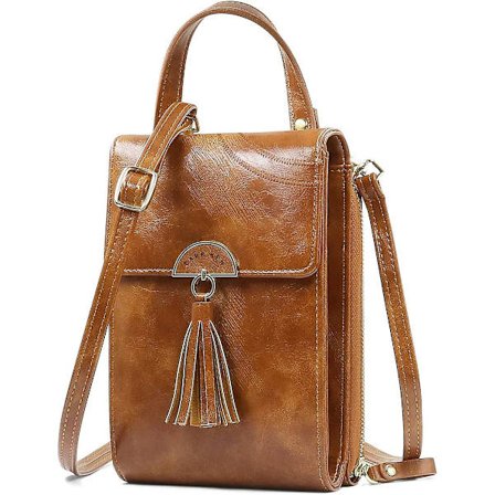 Damplånbok Mobiltelefon Axelväska Pu-läderväska Mini Crossbody-väska för damer med kortfack, liten Mobiltelefon Axelväska med justerbar det