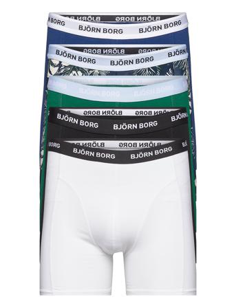 Essential Boxer 5P Boxerkalsonger Vit Björn Borg