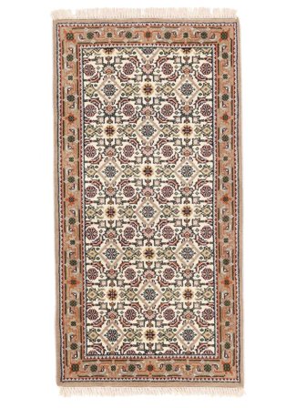 73X143 Tapete Oriental Bijar Indo Castanho/Bege (Lã, Índia)