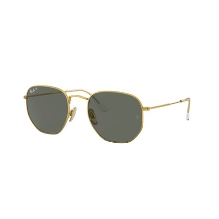 Ray-Ban Hexagonal -Aurinkolasit - Gold Rectangular - Ray-Ban RB8148 921658 5121