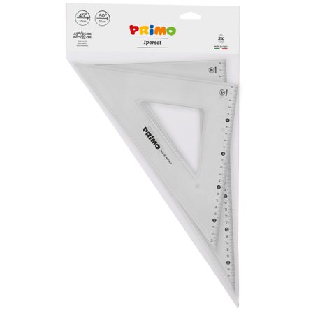 Primo Kit Set square 45°/35 cm + 60°/35 cm