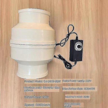 Hywell 220 V Hiljainen putkensisäinen kanavapuhallin kotiin, kylpyhuoneeseen, keittiöön, ilmanvaihtoon, WC:hen, sähköinen ikkuna- ja 