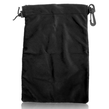 Förvaringsväska med dragsko Dubbel dragsko Stängning Dammtät Bärbar väska för utomhuscamping Bergsklättring Resor Svart